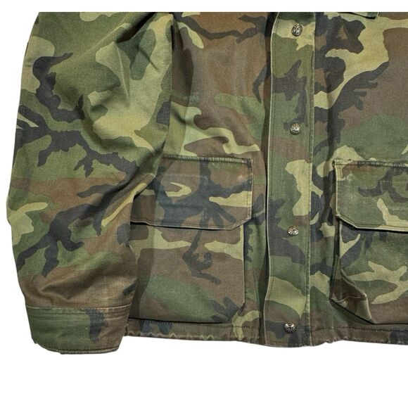 90s Vintage Fieldline USA Gore-Tex Thinsulate Camo Hunting Jacket Men’s L - Picture 4 of 16